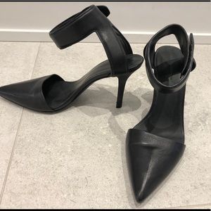 Alexander Wang black leather heels